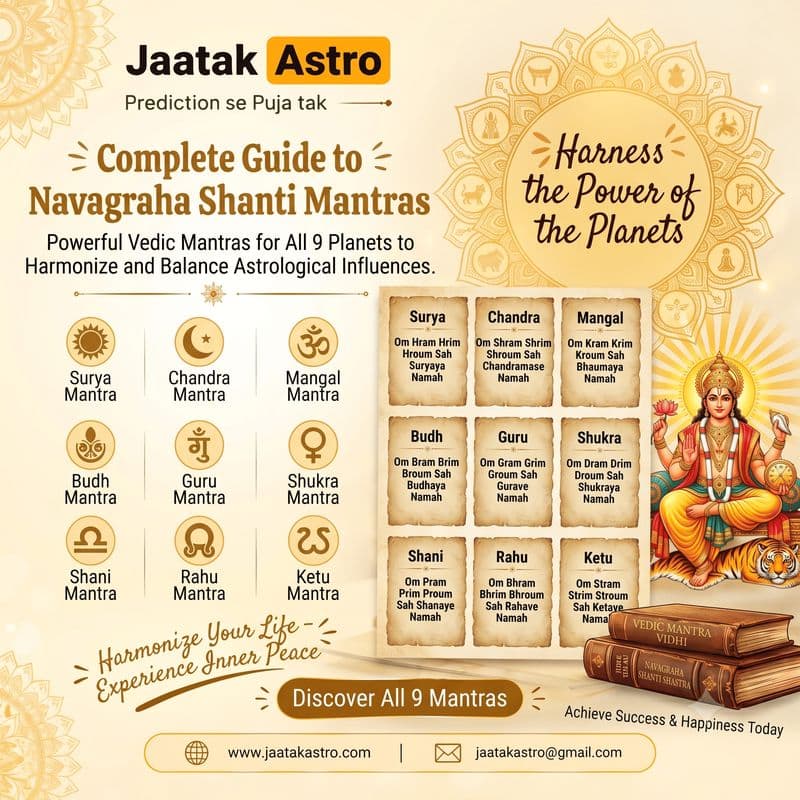 Navagraha Shanti Mantra: Mantras for All 9 Planets