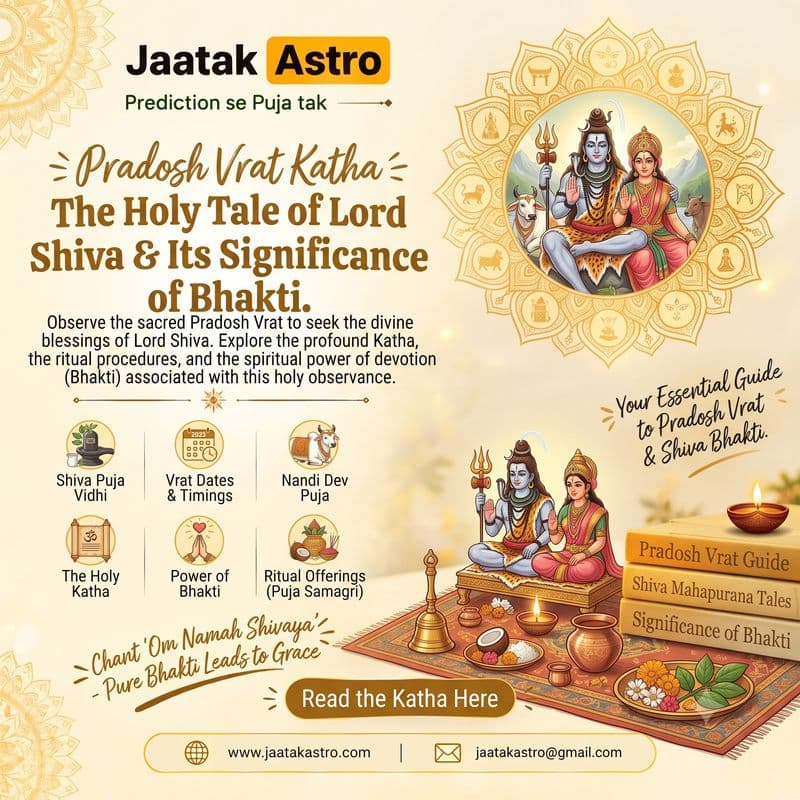 Pradosh Vrat Katha - The Holy Tale of Lord Shiva & Its Significance of Bhakti